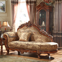 Juego de Sofás Combinados Europeos de Lujo 123, Sofás para Sala de Estar, Madera Maciza, Tela Americana de Alta Calidad, Muebles para Sala de Estar de Villa