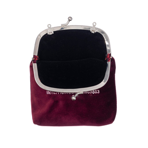 Custom nuovo design di alta qualità Kiss Lock <span class=keywords><strong>pochette</strong></span> in velluto elegante alla moda <span class=keywords><strong>e</strong></span> stile younge custodia per telefono con fibbia per donna - Product Image 2