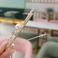 Japon corée japon Style cristal fleur métal perle pince à cheveux Bling diamant strass mignon épingle à cheveux accessoires pour cheveux pour fille