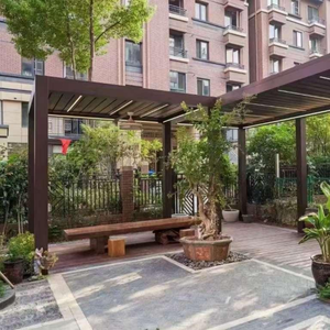 उच्च शक्ति प्रतिवर्ती लाउवेल्ड पेगोलिया विरोधी जंग विंडप्रूफ कैनोपी और आउटडोर मनोरंजन अंतरिक्ष - Product Image 3