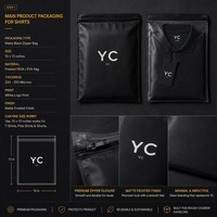 Sacs refermables en PE noir givré avec logo personnalisé, fermeture éclair, pochettes en plastique refermables, 200 pièces, recyclables pour l'emballage des vêtements