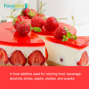 Pigment colorant naturel de qualité alimentaire FocusHerb Gardenia Jasminoides extrait de fruit E40 E80 Gardenia poudre rouge - Product Image 3