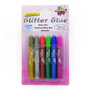 3D Groothandel Glitter Lijm Pen Voor Kids Papier Art School Lijm