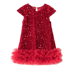 Jupe Tutu en Coton Doux et Respirant pour Filles, Imprimé Doux, Volants, Longueur Genou, Coupe Évasée, en Maille Moelleuse, en Velours Côtelé, Vente en Gros - Product Image 2