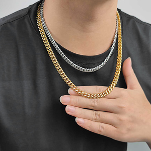 Colar Elo Cubano de 6mm Banhado a Ouro 18K em Aço Inoxidável – Presente para Homens - Product Image 4