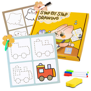 Set di Giocattoli Educativi per la Prima Infanzia, Libro di Carta Magica Cancellabile con Scanalature per il Controllo della Penna, per Bambini 3-6 Anni - Product Image 4