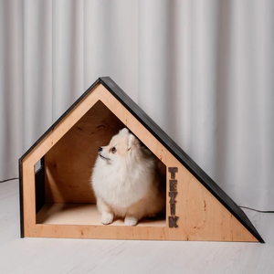 Casa de perro interior ecológica moderna, Muebles personalizados para mascotas, jaula para perros y cama, muebles para casa de cachorros - Product Image 1