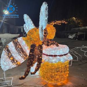 ชุดไฟตกแต่งสวนกลางแจ้ง Anpu Lighting Giant 3D LED รูปทรงหม้อน้ำผึ้ง ทำจากอลูมิเนียมอัลลอยด์ กันน้ำระดับ IP65 เหมาะสำหรับเทศกาลต่างๆ - Product Image 5