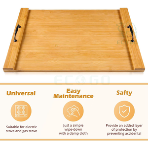 Couverture de poêle à nouilles Couverture supérieure de poêle en bambou - Product Image 2