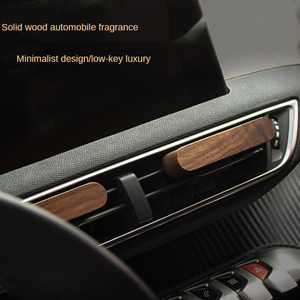 New Car Scent Wood Car Smell Air Freshener <strong>Vent</strong> <strong>Clip</strong> <strong>Diffuser</strong> Black Walnut Wooden Car Air <strong>Diffuser</strong> - Product Image 5