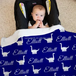 Rarewe儿童礼品婴儿室装饰法兰绒毯定制珍贵礼品新生儿婴儿扔毯幼儿或儿童