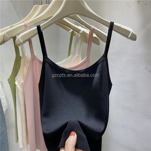 Couleur unie sport basique <span class=keywords><strong>sans</strong></span> manches serré une pièce gilet <span class=keywords><strong>sans</strong></span> manches femmes haut court - Product Image 5