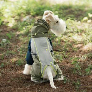 Abbigliamento per Cani di Lusso Invernale Moderno Riflettente Regolabile Comodo Impermeabile Cappotto Antipioggia per Bassotto con Cappuccio per Levriero - Product Image 1
