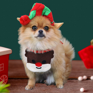 Babero para Perro con Diseño de Reno Navideño Coreano, Babero para Mascotas, Disfraz Navideño de Invierno - Product Image 3