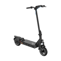 Patinete Eléctrico con Neumático de 10 Pulgadas, Alcance de 55 km, Potente Motor de 500 W, Gran Autonomía, Plegable, para Adultos y Adolescentes, con Doble Frenado