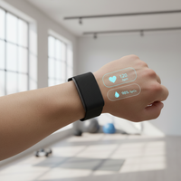 Bracelet intelligent sans écran OEM ODM, suivi de la santé et de la forme physique, moniteur de fréquence cardiaque, moniteur de sommeil, suivi d'activité, bracelet intelligent personnalisé