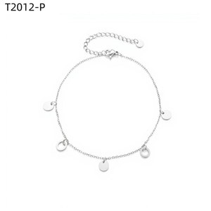 Amy Amy Fashion <b>Anklet</b> Stainless Steel Silver Plated Casual Women's Jewelry Gift T2012 - Product Image 1