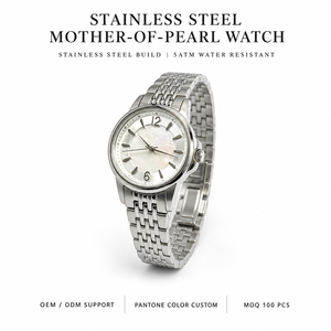 Reloj <span class=keywords><strong>de</strong></span> Cuarzo para Mujer en Oro y Plata con Esfera Azul Océano Profundo, Brazalete <span class=keywords><strong>de</strong></span> Metal Entrelazado y Diseño Refinado y Atemporal - Product Image 1