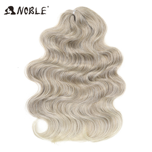 Pour les cheveux Noble 24 pouces pour Ombre Blonde tissage doux corps vague Crochet tresses <span class=keywords><strong>queue</strong></span> <span class=keywords><strong>de</strong></span> <span class=keywords><strong>cheval</strong></span> 3 pièces ensemble haute température faux Extensions - Product Image 3