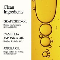 Huile Corporelle en Gros pour l'Élimination des Cicatrices avec Huile de Pépins de Raisin et Huile de Jojoba, Répare les Vergetures