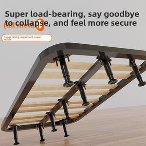 <span class=keywords><strong>Support</strong></span> de <span class=keywords><strong>pieds</strong></span> de lit en métal à lattes, lot de <span class=keywords><strong>4</strong></span>, <span class=keywords><strong>pieds</strong></span> de <span class=keywords><strong>support</strong></span> de cadre de lit réglables en hauteur, <span class=keywords><strong>pieds</strong></span> de <span class=keywords><strong>support</strong></span> de panneau de lit noirs, meubles américains - Product Image 2
