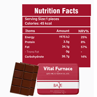 Complément alimentaire au chocolat BASE/OEM pour le sang et l'énergie, soutien nourrissant, produits de santé pour femmes