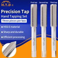 1 SET HSS-E M2.5-M14 Jeu de tarauds métriques à cannelures droites pour vis, tarauds manuels, forets, outils électriques M2M3M4M5M6M14