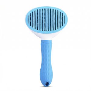 Peigne à poils d'animaux réglable à 60 degrés en acier, brosse à poils pour chiens et chats en plastique, idéal pour la salle de bain - Product Image 1