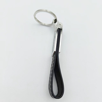Bracelet de luxe avec logo gravé personnalisé porte-clés en cuir artificiel porte-clés de voiture promotionnels de qualité supérieure et mousquetons