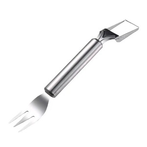Coupe-pastèque manuel 1 pièce en acier inoxydable, trancheuse multifonction durable pour salades et fruits - Product Image 1