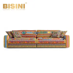 Mới cổ điển nghệ thuật mô hình vải sofa cổ nghệ thuật mới phổ quát đơn giản giải trí ghế bành cao cấp Ghế phòng chờ ghế