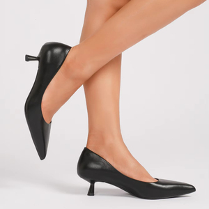 1702-6 tacchi alti professionali da donna in 2025, nuova etichetta per abiti formali con tacco sottile a punta e scarpe da lavoro per assistenti di volo - Product Image 3