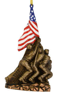 US Marine Corps War Memorial Iwo <span class=keywords><strong>Jima</strong></span> Estatua Adorno de Navidad - Product Image 3
