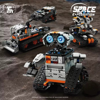 Robot programmable télécommandé 5-en-1 Kuajing Tuomu T2008, style Wall-E, éducatif, 40 pièces, blocs de construction en plastique ABS