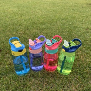 Kids <b>Plastic</b> Water Bottle <b>Lunch</b> <b>Box</b> Set Cup Drinking for School Picnic Outdoor Water Bottle - Product Image 2