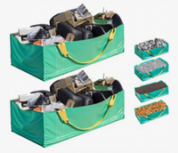 Hesheng 1500kg 1.5 tonnes grand sac recyclage ordures benne à ordures sauter sac en vrac PP sac Jumbo