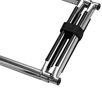 Vente flash - Accessoires pour bateaux - Échelle télescopique en acier inoxydable à 3 marches - Escalier pliable - Échelle de piscine