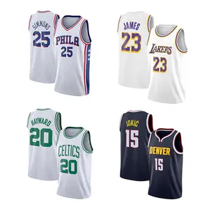 Uniforme della squadra personalizzata di buona qualità indossa la maglia da basket reversibile nBaing Laker Jersey basket