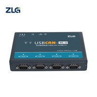 ZLG USBCAN-4E-U Konverter CAN Bus 4-Kanal USB ke CAN 2.0A/B Analisa Industri dengan Isolasi 2500V