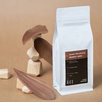 Sacs à café personnalisés avec gravure, imprimés, laminés, à soufflets latéraux en PE, pochettes verticales, résistantes à l'humidité, refermables, pour emballage de café (PET)