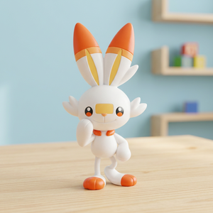Bandai Pokemoned Plastic <b>Model</b> <b>Kit</b> AB0006 Quick!! 05 Scorbunny Anime Animal-Themed Figure Easy Assembly Collectible Toy - Product Image 2