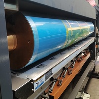 Nouvelle machine d'impression, de rainurage et de découpe de boîtes en carton ondulé entièrement automatique à commande PLC, 1 à 6 couleurs, réglage en un clic