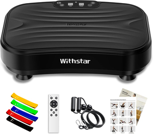 Plataforma Vibratoria de Cuerpo Completo con Capacidad de Peso de 330 LBS, Máquina de Vibración 2 en 1 para Tonificación <span class=keywords><strong>y</strong></span> Relajación - Product Image 4