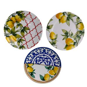 <span class=keywords><strong>Plato</strong></span> de servir creativo con forma de limón y patrón de plantas, apto para microondas, de cerámica, para uso doméstico y en restaurantes tailandeses - Product Image 5