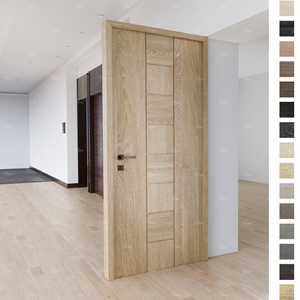 <span class=keywords><strong>Porte</strong></span> en bois <span class=keywords><strong>arabe</strong></span> avec bandes d'acier Portes en bois malaisiennes design GuangZhou hdf <span class=keywords><strong>porte</strong></span> intérieure en bois pour la maison - Product Image 2