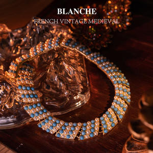 <span class=keywords><strong>Collier</strong></span>, Bracelet et Boucles d'Oreilles Vintage Rares Cuifali, Modèles Livre, Incrustations Exquises, Cadeau de Mariage, Fiançailles, Fête, en Alliage - Product Image 4