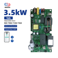 Chargeur de voiture électrique GDON Type 2 certifié TUV 3,5 kW 16A, carte de circuit imprimé (PCBA) Type B, mode RCD 2, application WiFi pour câble de charge portable