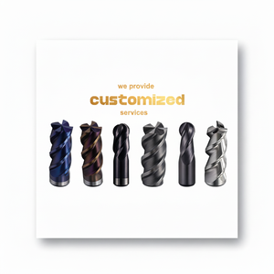 Fraise à bout en carbure de tungstène à 4 cannelures avec revêtement AlTin pour fraisage dynamique avec personnalisation ODM OEM - Product Image 1