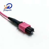 Cable de Fibra Óptica Elite de Baja Pérdida, 8 Fibras, MPO a MPO, OM4 50/125um, Multimodo, para Centros de Datos de 100G y 400G