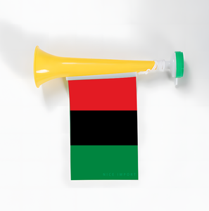Trompettes en plastique avec drapeaux de la <span class=keywords><strong>Martinique</strong></span> pour encourager lors d'événements sportifs, de remises de diplômes, de défilés, d'événements sportifs nationaux et pour les supporters de football - Product Image 4